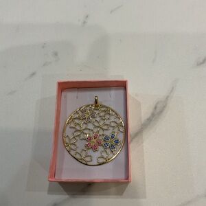 gold plated over sterling silver pendant